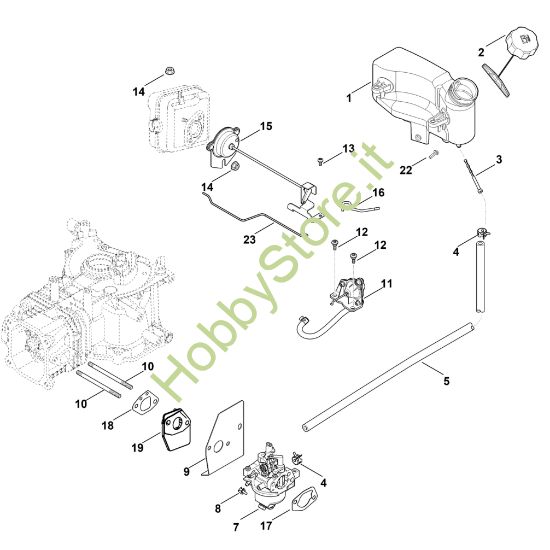 Picture of G - Carburatore, condotto carburante HD775 (HD775-3025)